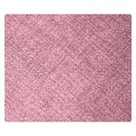 Pink Fabric Texture, Knitted Pink Texture, Premium Plush Fleece Blanket (Small)