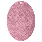 Pink Fabric Texture, Knitted Pink Texture, UV Print Acrylic Ornament Oval