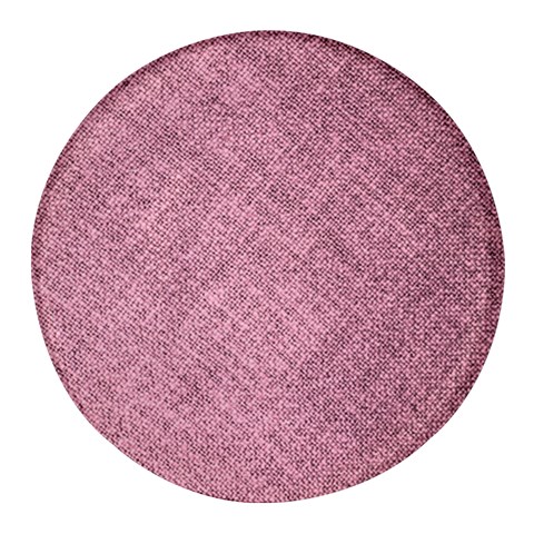 Pink Fabric Texture, Knitted Pink Texture, Round Glass Fridge Magnet (4 pack) from ArtsNow.com Front