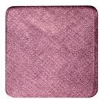 Pink Fabric Texture, Knitted Pink Texture, Square Glass Fridge Magnet (4 pack)