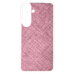 Pink Fabric Texture, Knitted Pink Texture, Samsung Galaxy S24 6.2 Inch TPU UV Case