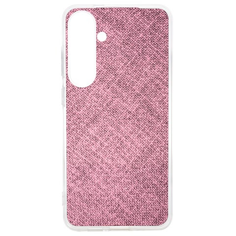 Pink Fabric Texture, Knitted Pink Texture, Samsung Galaxy S24 Ultra 6.9 Inch TPU UV Case from ArtsNow.com Front