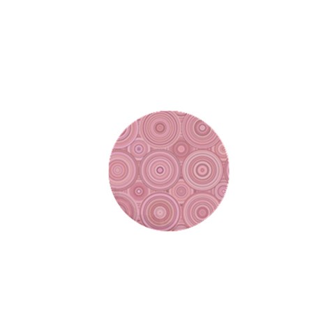 Pink Retro Texture With Circles, Retro Circles Background, 1  Mini Buttons from ArtsNow.com Front