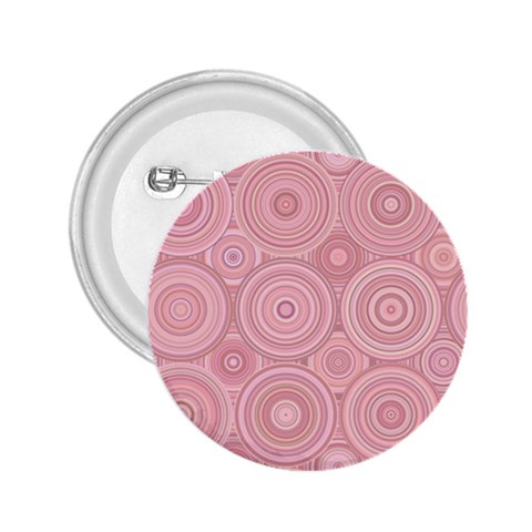 Pink Retro Texture With Circles, Retro Circles Background, 2.25  Buttons from ArtsNow.com Front