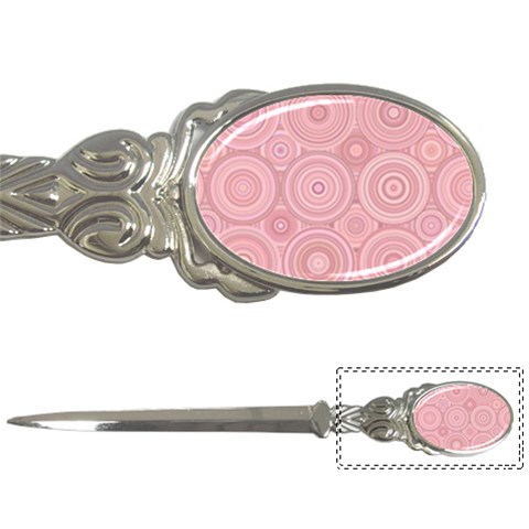 Pink Retro Texture With Circles, Retro Circles Background, Letter Opener from ArtsNow.com Front