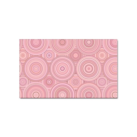 Pink Retro Texture With Circles, Retro Circles Background, Sticker (Rectangular) from ArtsNow.com Front