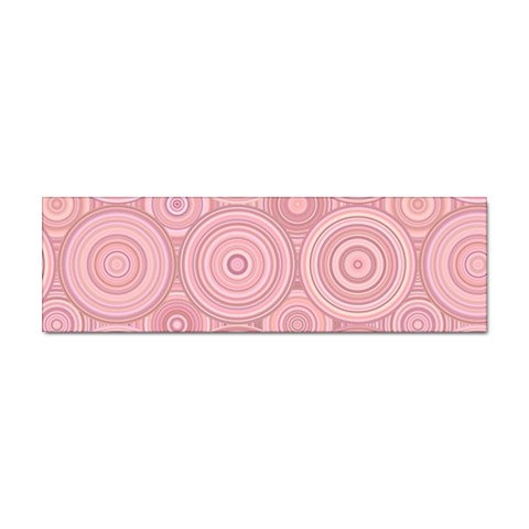 Pink Retro Texture With Circles, Retro Circles Background, Sticker (Bumper) from ArtsNow.com Front