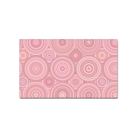 Pink Retro Texture With Circles, Retro Circles Background, Sticker Rectangular (100 pack) from ArtsNow.com Front