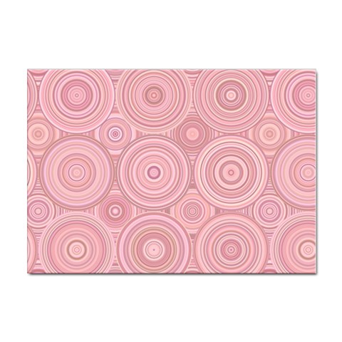 Pink Retro Texture With Circles, Retro Circles Background, Sticker A4 (100 pack) from ArtsNow.com Front