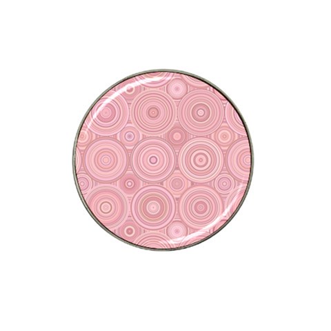 Pink Retro Texture With Circles, Retro Circles Background, Hat Clip Ball Marker from ArtsNow.com Front