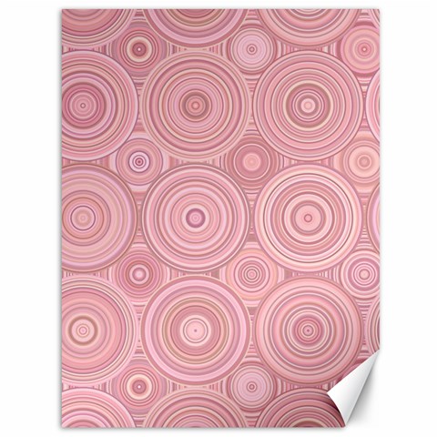 Pink Retro Texture With Circles, Retro Circles Background, Canvas 36  x 48  from ArtsNow.com 35.26 x46.15  Canvas - 1