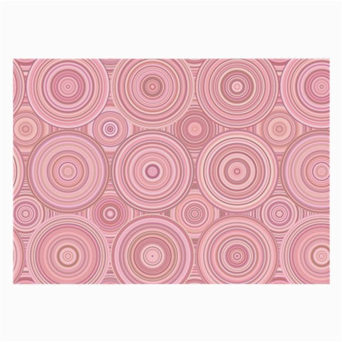 Pink Retro Texture With Circles, Retro Circles Background, Large Glasses Cloth (2 Sides) from ArtsNow.com Front