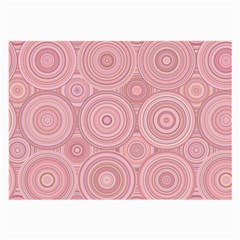 Pink Retro Texture With Circles, Retro Circles Background, Large Glasses Cloth (2 Sides) from ArtsNow.com Front