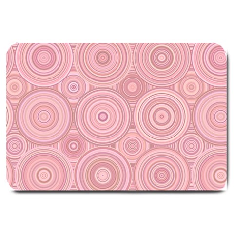 Pink Retro Texture With Circles, Retro Circles Background, Large Doormat from ArtsNow.com 30 x20  Door Mat