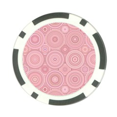 Pink Retro Texture With Circles, Retro Circles Background, Poker Chip Card Guard from ArtsNow.com Front