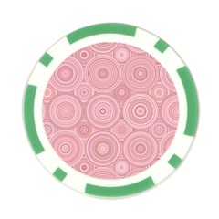 Pink Retro Texture With Circles, Retro Circles Background, Poker Chip Card Guard from ArtsNow.com Back