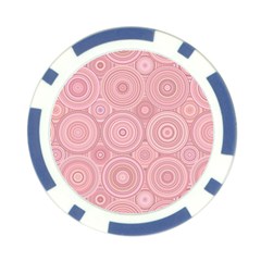 Pink Retro Texture With Circles, Retro Circles Background, Poker Chip Card Guard from ArtsNow.com Back