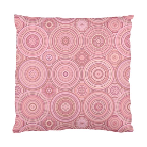 Pink Retro Texture With Circles, Retro Circles Background, Standard Cushion Case (One Side) from ArtsNow.com Front