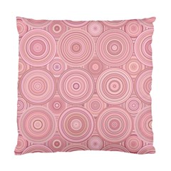 Pink Retro Texture With Circles, Retro Circles Background, Standard Cushion Case (Two Sides) from ArtsNow.com Front