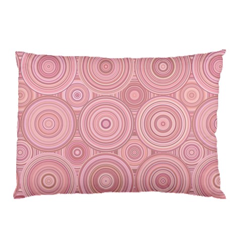 Pink Retro Texture With Circles, Retro Circles Background, Pillow Case from ArtsNow.com 26.62 x18.9  Pillow Case