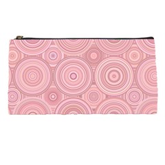 Pink Retro Texture With Circles, Retro Circles Background, Pencil Case from ArtsNow.com Front