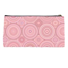 Pink Retro Texture With Circles, Retro Circles Background, Pencil Case from ArtsNow.com Back