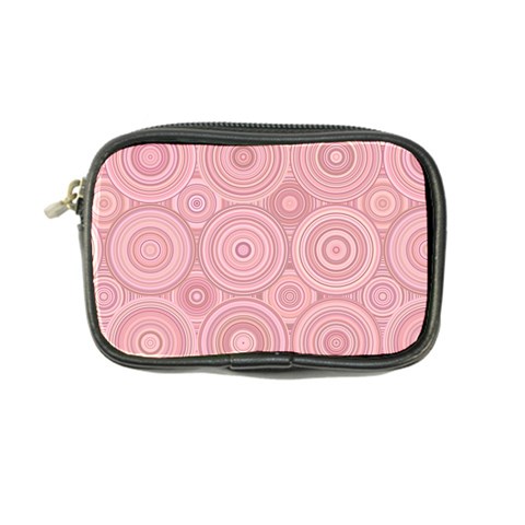 Pink Retro Texture With Circles, Retro Circles Background, Coin Purse from ArtsNow.com Front