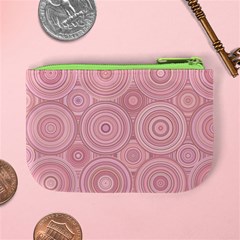 Pink Retro Texture With Circles, Retro Circles Background, Mini Coin Purse from ArtsNow.com Back