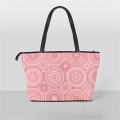 Pink Retro Texture With Circles, Retro Circles Background, Classic Shoulder Handbag from ArtsNow.com Back