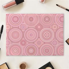 Pink Retro Texture With Circles, Retro Circles Background, Cosmetic Bag (XL) from ArtsNow.com Back