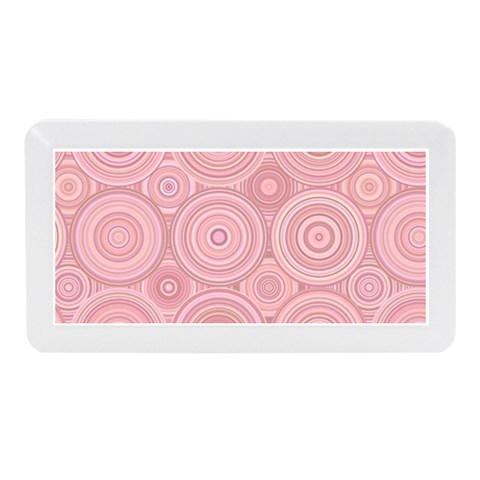 Pink Retro Texture With Circles, Retro Circles Background, Memory Card Reader (Mini) from ArtsNow.com Front