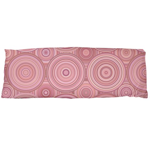 Pink Retro Texture With Circles, Retro Circles Background, Body Pillow Case (Dakimakura) from ArtsNow.com Body Pillow Case