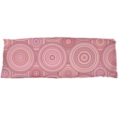 Pink Retro Texture With Circles, Retro Circles Background, Body Pillow Case Dakimakura (Two Sides) from ArtsNow.com Front