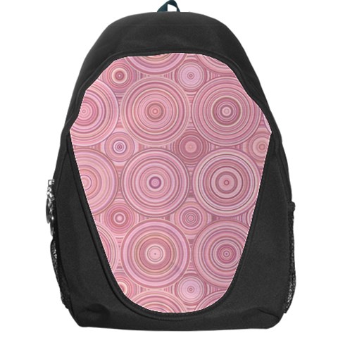 Pink Retro Texture With Circles, Retro Circles Background, Backpack Bag from ArtsNow.com Front