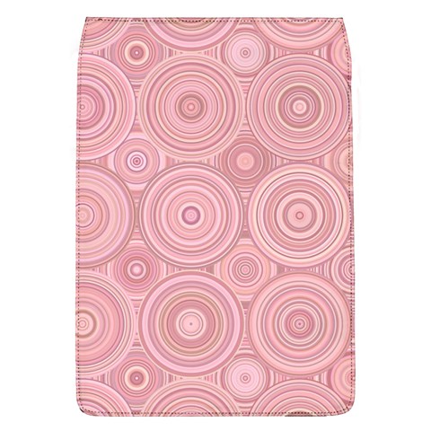 Pink Retro Texture With Circles, Retro Circles Background, Removable Flap Cover (L) from ArtsNow.com Front