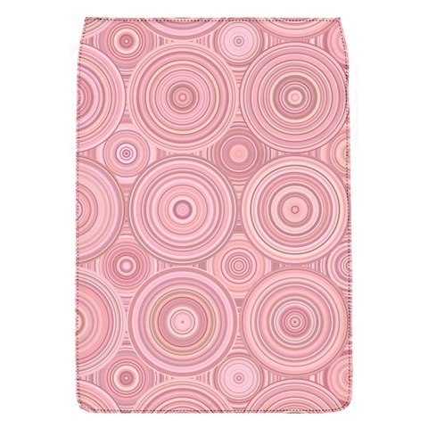 Pink Retro Texture With Circles, Retro Circles Background, Removable Flap Cover (S) from ArtsNow.com Front