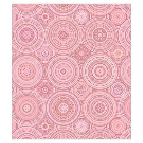 Pink Retro Texture With Circles, Retro Circles Background, Drawstring Pouch (Small) from ArtsNow.com Front