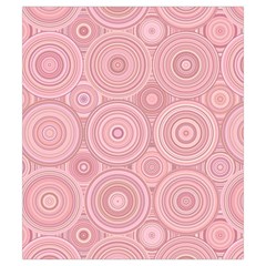 Pink Retro Texture With Circles, Retro Circles Background, Drawstring Pouch (Small) from ArtsNow.com Front