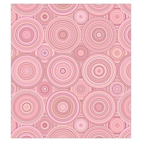 Pink Retro Texture With Circles, Retro Circles Background, Drawstring Pouch (Medium) from ArtsNow.com Front