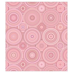 Pink Retro Texture With Circles, Retro Circles Background, Drawstring Pouch (Medium) from ArtsNow.com Front