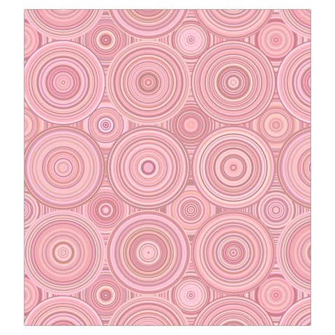 Pink Retro Texture With Circles, Retro Circles Background, Drawstring Pouch (Large) from ArtsNow.com Front