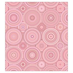 Pink Retro Texture With Circles, Retro Circles Background, Drawstring Pouch (Large) from ArtsNow.com Front