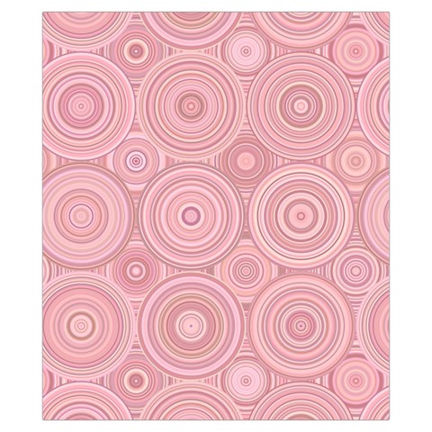 Pink Retro Texture With Circles, Retro Circles Background, Drawstring Pouch (XS) from ArtsNow.com Back