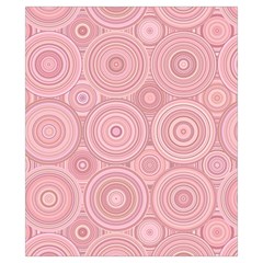 Pink Retro Texture With Circles, Retro Circles Background, Drawstring Pouch (XS) from ArtsNow.com Back