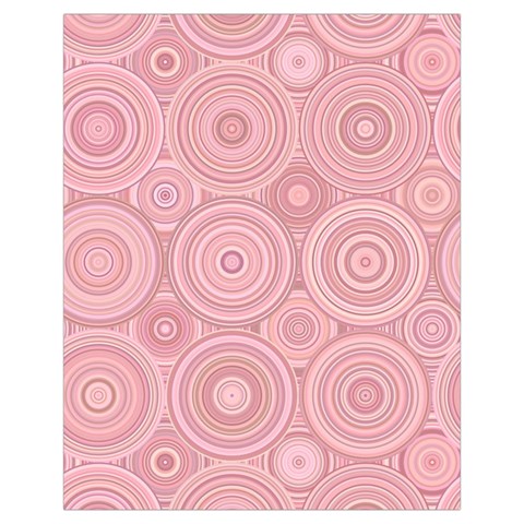 Pink Retro Texture With Circles, Retro Circles Background, Drawstring Pouch (XL) from ArtsNow.com Back