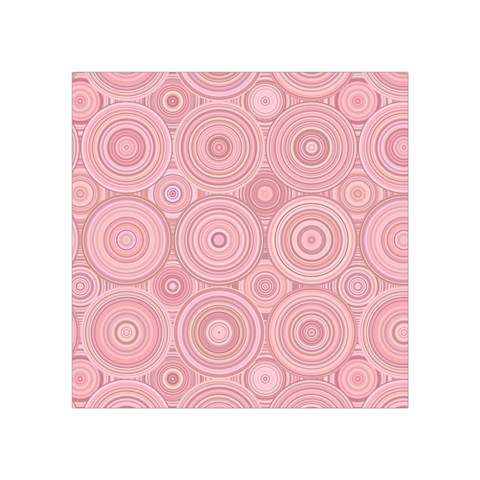 Pink Retro Texture With Circles, Retro Circles Background, Square Tapestry (Small) from ArtsNow.com Front