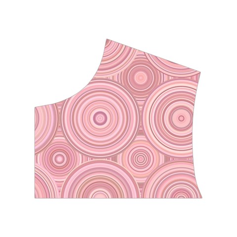 Pink Retro Texture With Circles, Retro Circles Background, Women s Button Up Vest from ArtsNow.com Top Left