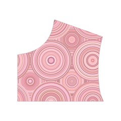 Pink Retro Texture With Circles, Retro Circles Background, Women s Button Up Vest from ArtsNow.com Top Left