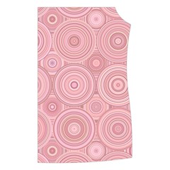 Pink Retro Texture With Circles, Retro Circles Background, Women s Button Up Vest from ArtsNow.com Front Left