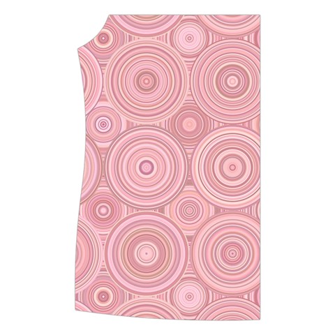 Pink Retro Texture With Circles, Retro Circles Background, Women s Button Up Vest from ArtsNow.com Front Right